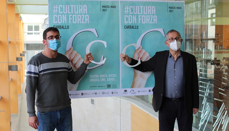 Marcos Trigo e Evencio Ferrero, na presentacin do cartel