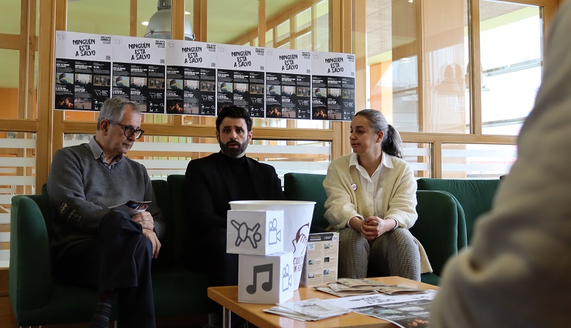 Evencio Ferrero, Ghaleb Jaber e Maruxa Suárez, na presentación