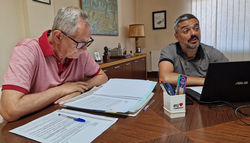 Evencio Ferrero e Daniel Pérez, na rolda de prensa
