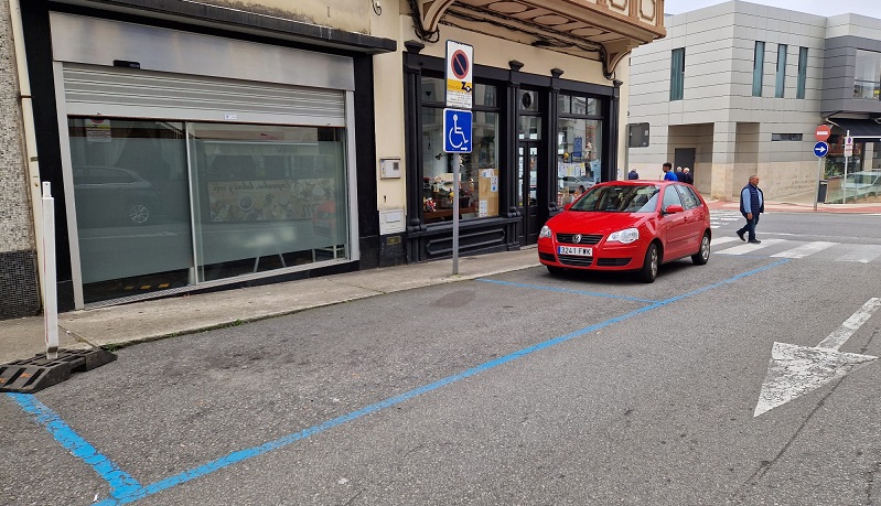 A Concellaría de Mobilidade habilitou novas prazas para persoas con mobilidade reducida