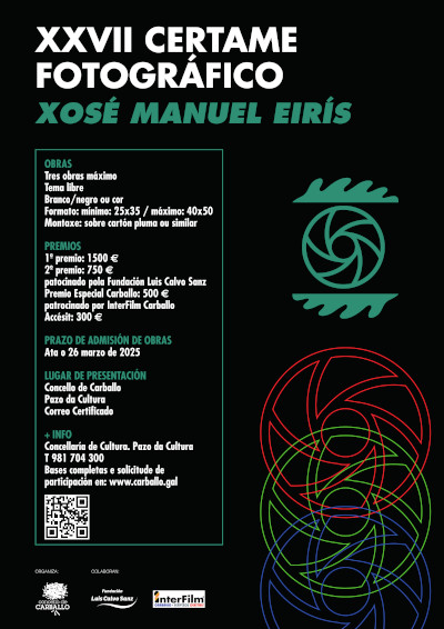 Cartaz Certame Fotográfico Xosé Manuel Eirís 2025
