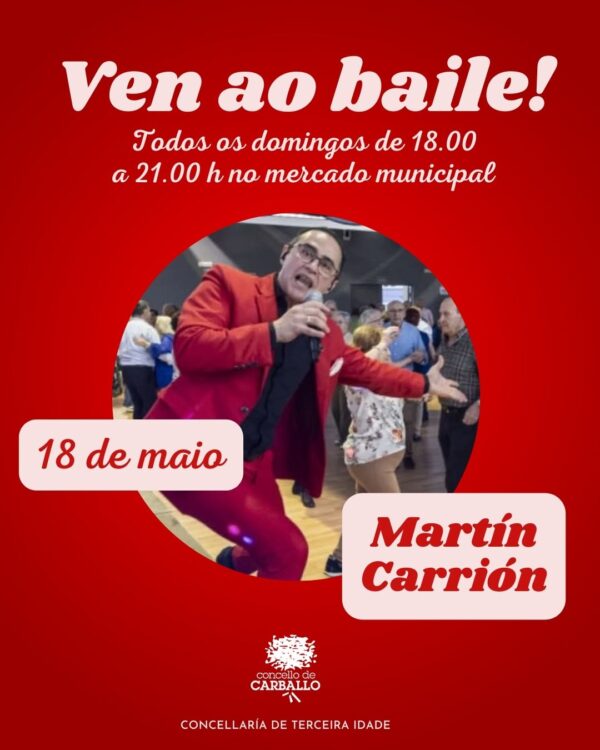Ven bailar ao mercado municipal con Martín Carrión