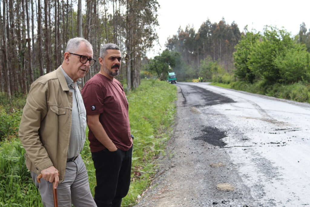 Visita obras aglomerado A Piña-O Moucho maio 2025