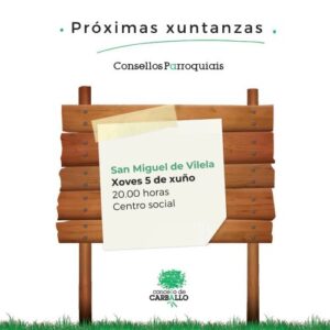 Xuntanza do consello parroquial en Vilela