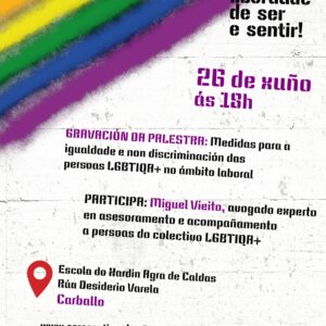 Charla de Miguel Vieito dentro da campaña "Liberdade de ser e sentir"