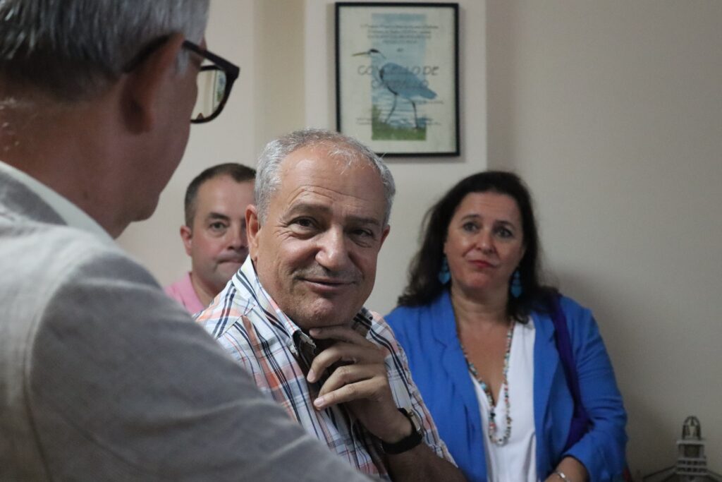 Recepción a Alfonso Gómez Cruz, alcalde de Xenebra