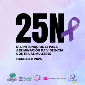 Participa na concentración veciñal contra a violencia de xénero