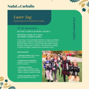 Láser tag misión rescate do espírito do Nadal, no Nadal Rebuldeiro