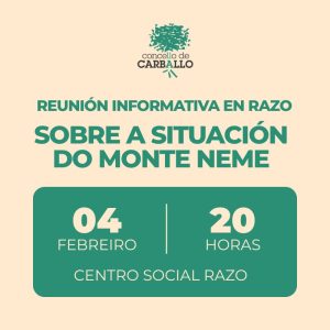 Reunión informativa sobre a situación do monte Neme