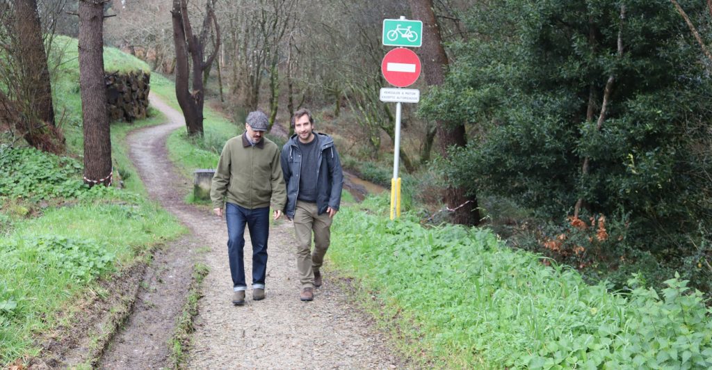 Daniel Pérez e Juan Seoane nas sendas Cicl-Ando Carballo en Bértoa