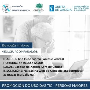 Amigos de Galicia imparte un novo taller de promoción das TIC para persoas maiores de 60 anos