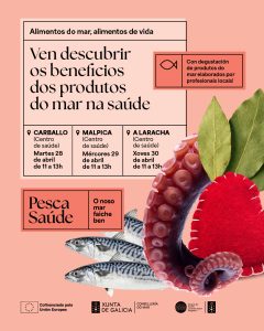 O proxecto "Pesca Saúde" chega ao centro de saúde de Carballo