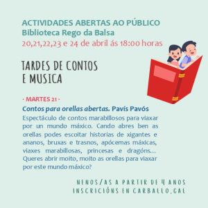 "Contos para orellas abertas", con Pavís Pavós