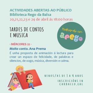 "Moito conto", animación á lectura con Ana Prema