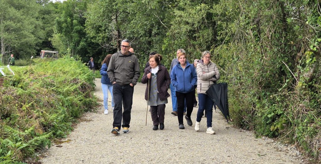 Visita obras camiños Outón - Agader