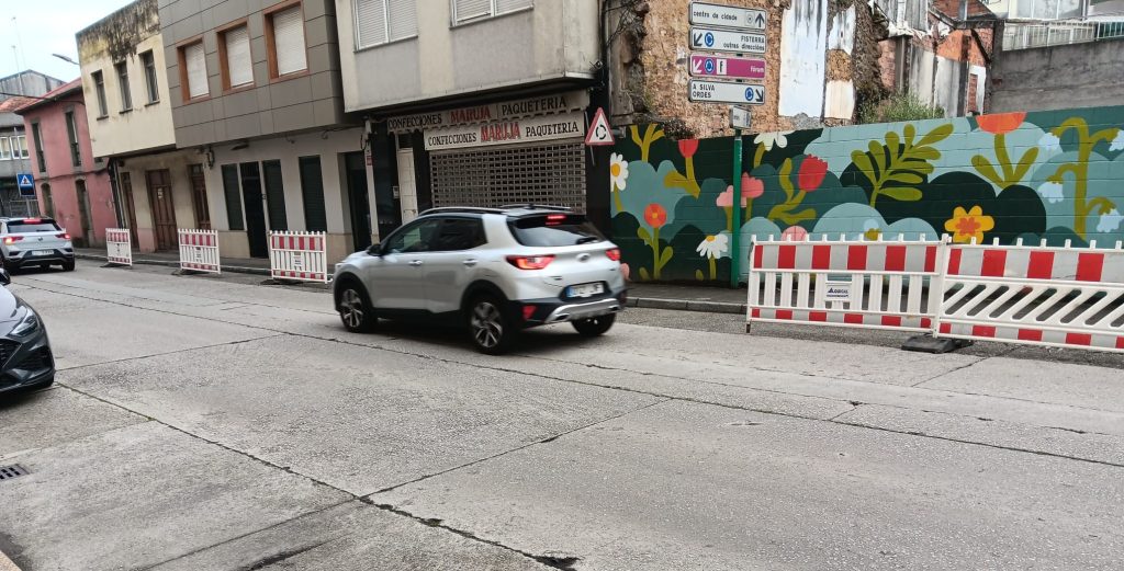 Obras rúa Compostela maio 2026
