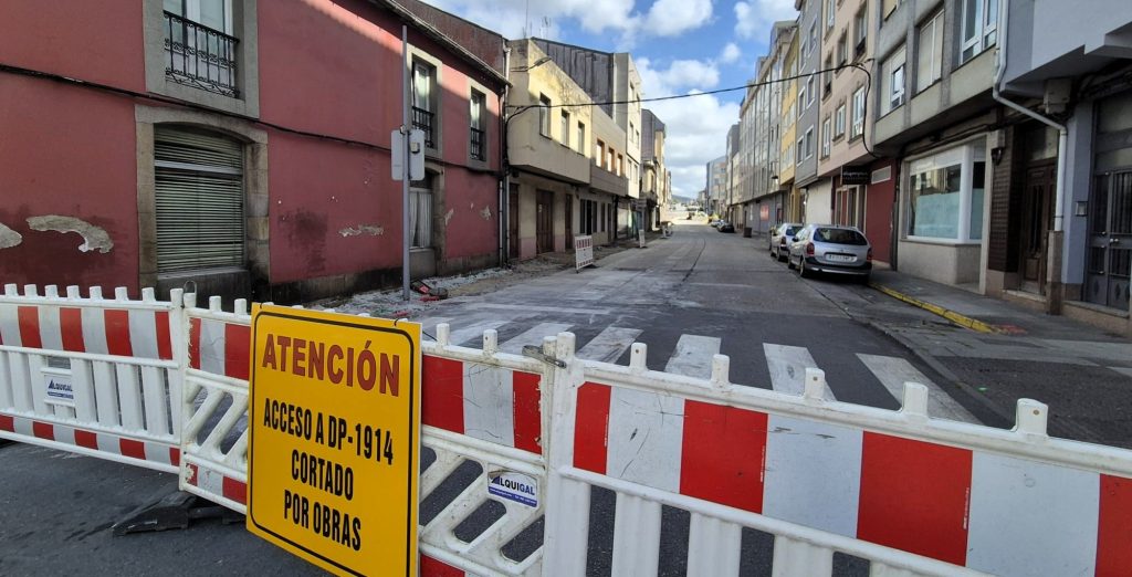 Obras rúa Compostela