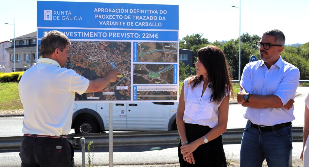 Visita conselleira Vivenda e Infraestruturas María Martínez Allegue - anuncio variante