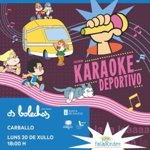 Os Bolechas chegan á praia de Razo co seu divertido "Karaoke deportivo"