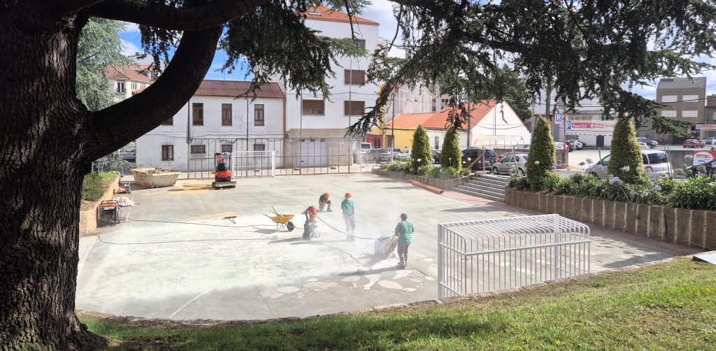 Obras pista deportiva Milagrosa
