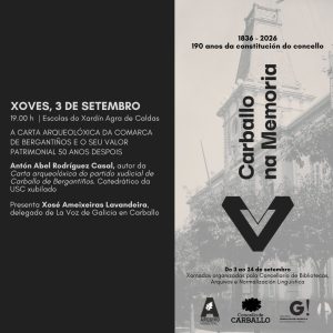 Carballo na memoria: 50 anos da carta arqueolóxica de Bergantiños