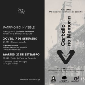 Rutas polo patrimonio invisible de Carballo