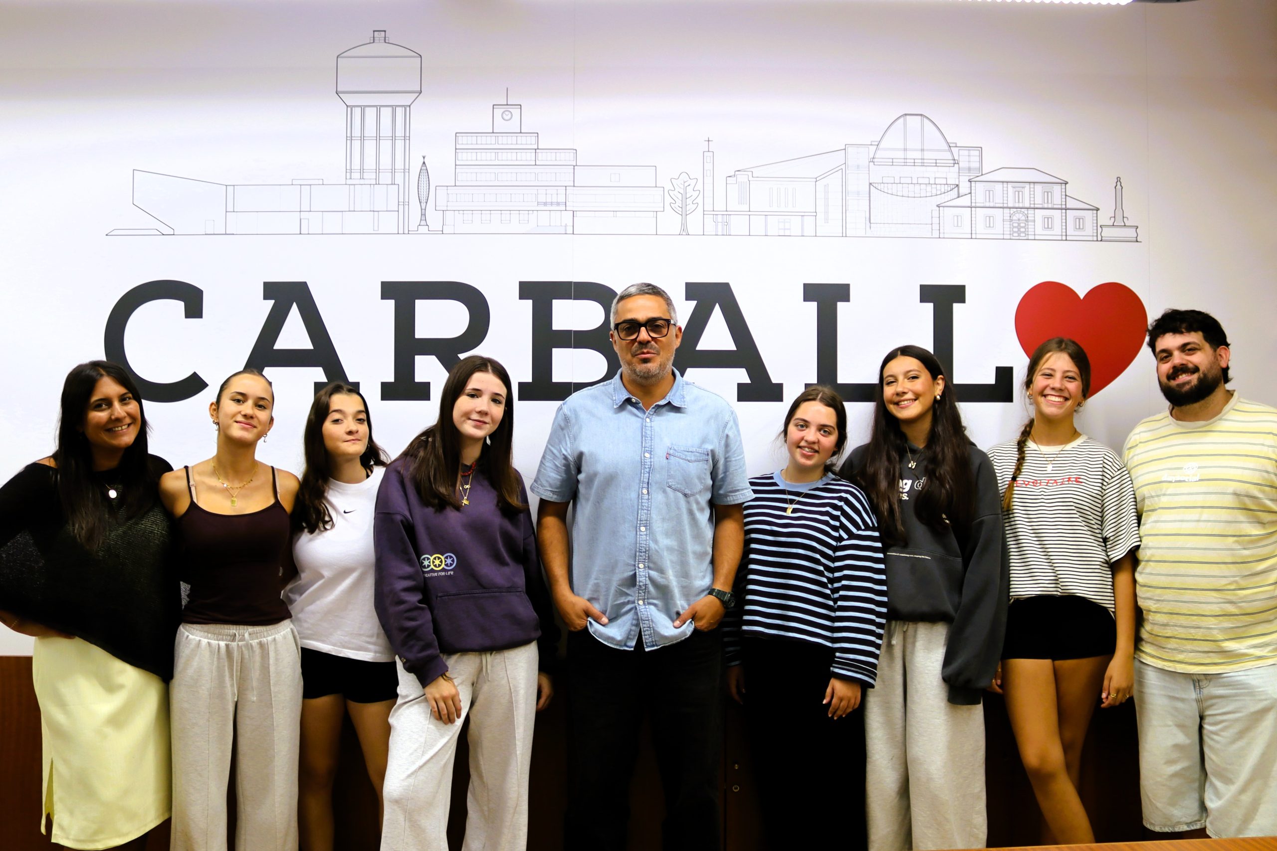 Reunión alumnas 3º ESO IES Parga POndal por proxecto estatal cinema