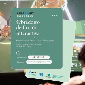 Obradoiro de ficción interactiva para maiores de 14 anos