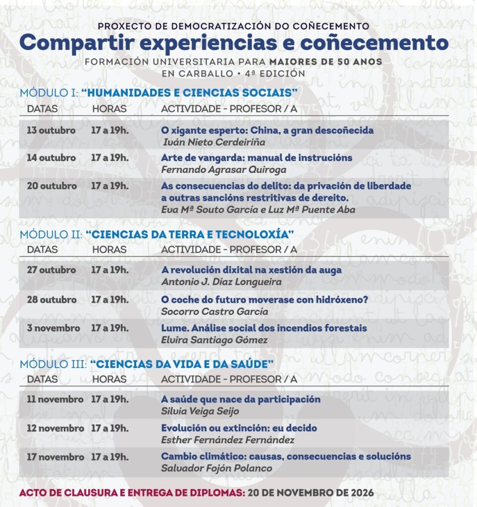Inauguración Universidade Sénior 4 edición