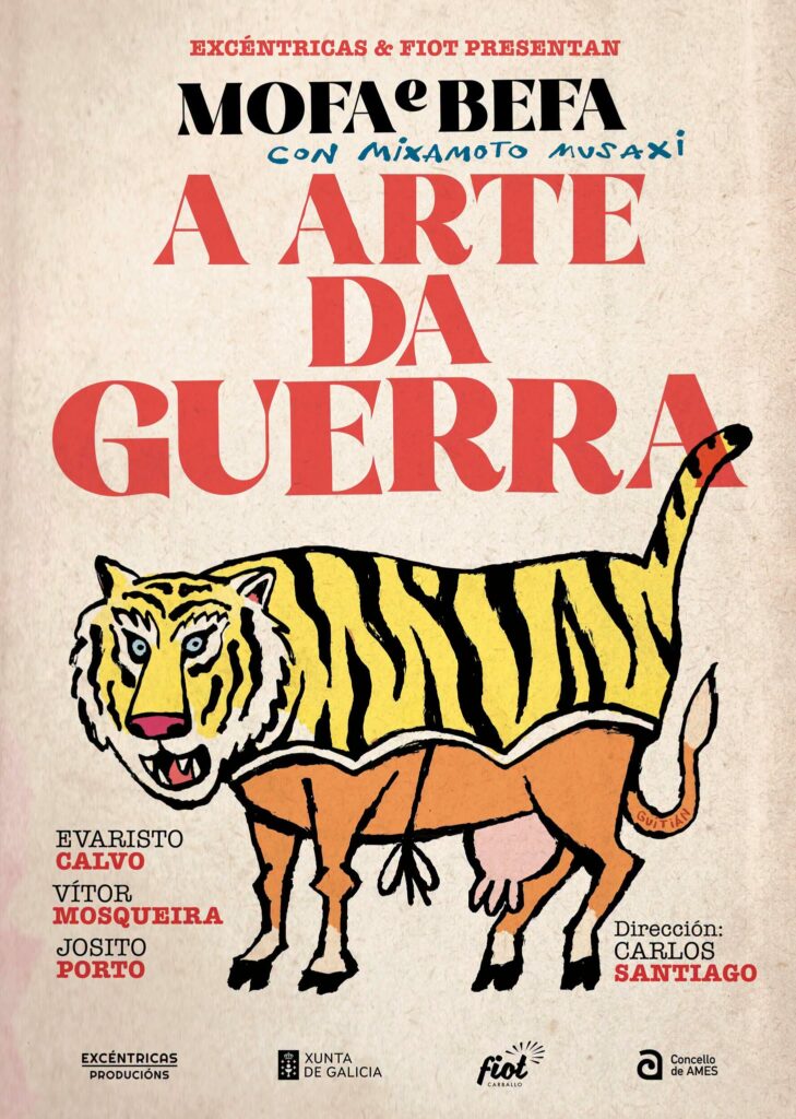 Cartel de "A arte da guerra" de Mofa e Befa - FIOT 2026
