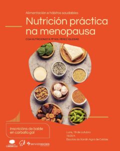 Sesión sobre alimentación e hábitos saudables na menopausa
